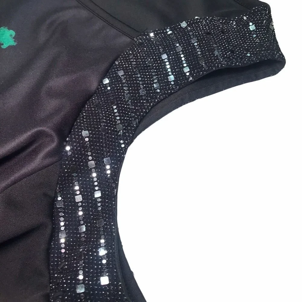 Womens Top‎ XXL Leprechaun St Patricks Holiday Party cold shoulder long sleeve - Picture 7 of 10